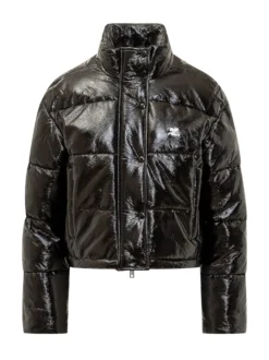 Down Jacket with Logo