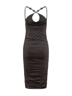 Draped Dress with Straps