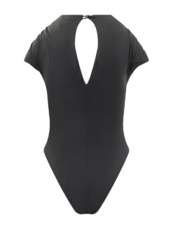 Draped One Piece Swimsuit