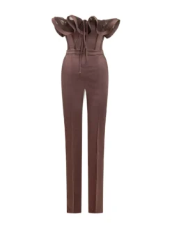 Draped Shoulder Jumpsuit