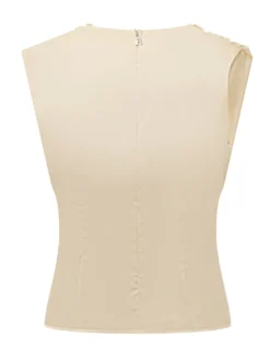 Draped Sleeveless Top