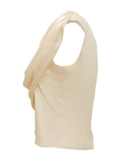 Draped Sleeveless Top