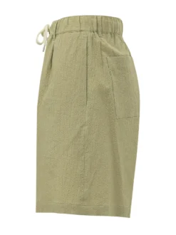 Drawstring Waist Bermuda Shorts