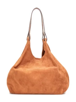 Dua Suede Leather Shoulder Bag