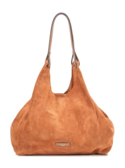 Dua Suede Leather Shoulder Bag