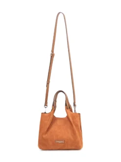 Dua Suede Leather Shoulder Bag