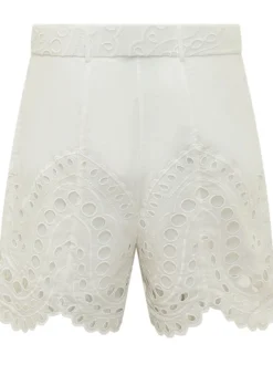 Dune Shorts with Broderie Details