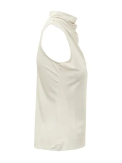 Ecary Sleeveless Top with Draped Neck
