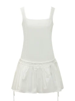 Enna Sleeveless Dress with Gathered Skirt