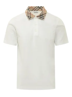 Evan Polo Shirt with Check Collar