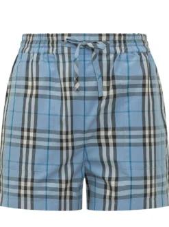 Evelyn Check Shorts with Drawstring