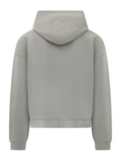 Felpa con Cappuccio e Zip con Logo