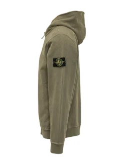 Felpa con Cappuccio e Zip in Cotone