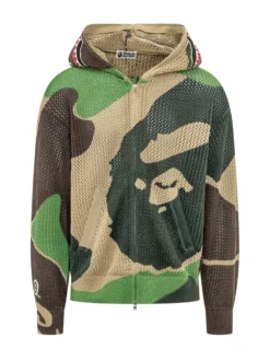Felpa con Cappuccio Zip ABC Camo