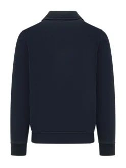 Felpa con Mezza Zip e Colletto