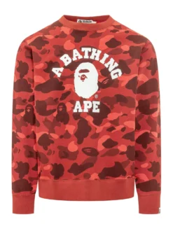 Felpa con Stampa Grafica e Motivo Camouflage