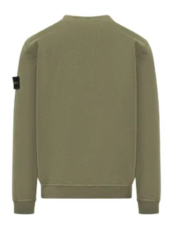 Felpa Girocollo con Patch Logo