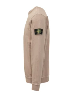 Felpa Girocollo con Patch Manica
