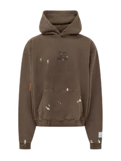 Felpa Hoodie con Cappuccio e Tasca Frontale