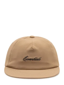 Five Panel Hat with Visor and Embroidered Logo