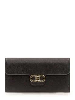 Flap Wallet with Metal Detail