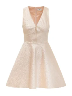 Flared Dress with Front Zip