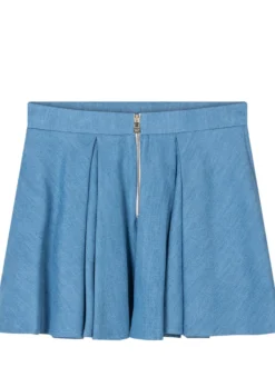 Flared Skirt with Decorative Buttons