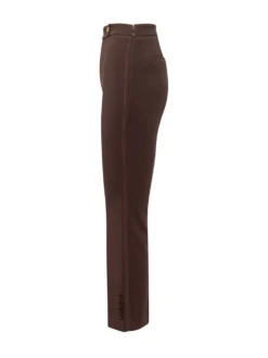 Flared Trousers with Buttons