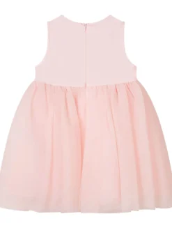 Floral Appliqué Dress and Panty Set