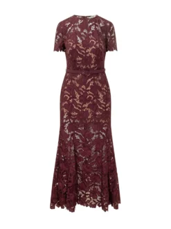 Floral Lace Midi Dress