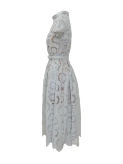 Floral Lace Midi Dress