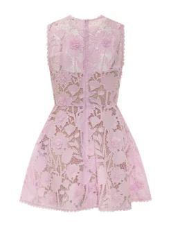 Floral Lace Mini Dress