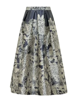 Full Skirt with Floral Print