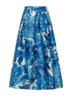 Full Skirt with Floral Print