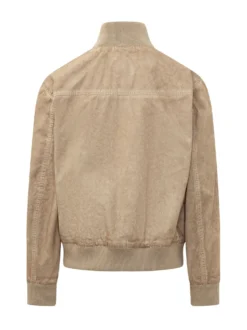 Giacca Bomber con Zip e Tasche