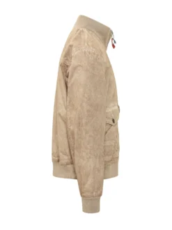 Giacca Bomber con Zip e Tasche