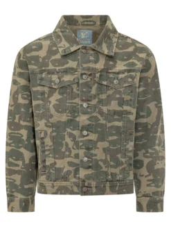 Giacca Camouflage con Tasche