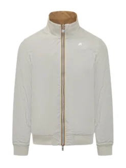 Giacca con collo alto e zip frontale
