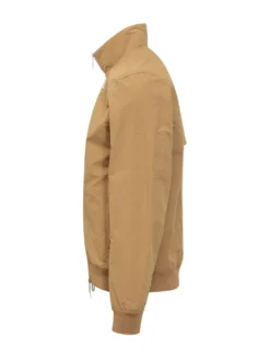 Giacca con collo alto e zip frontale