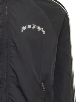 Giacca con Zip Collo Alto e Logo