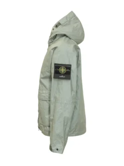 Giacca Corta con Cappuccio e Zip