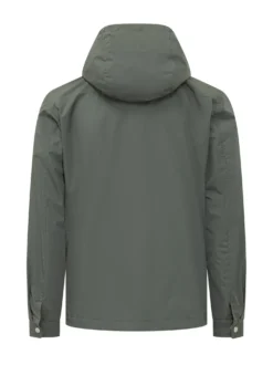 Giacca Fenzi con Cappuccio e Tasche Applicate