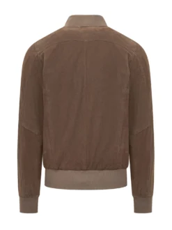 Giacca in Suede con Zip
