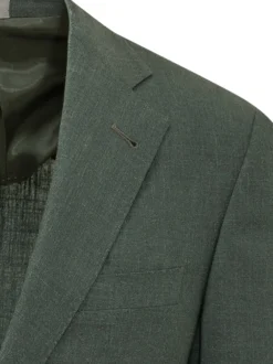 Giacca Monopetto con Revers e Tasche Applicate