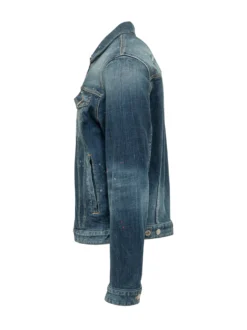Giacca Sportiva in Denim con Bottoni