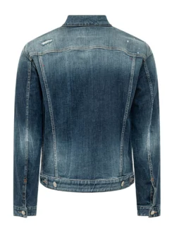 Giacca Sportiva in Denim con Bottoni