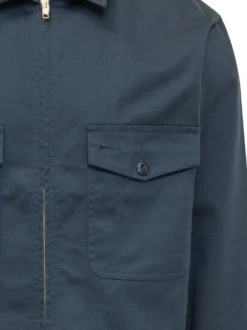 Giacca Zip-Up con Tasche Frontali in Cotone