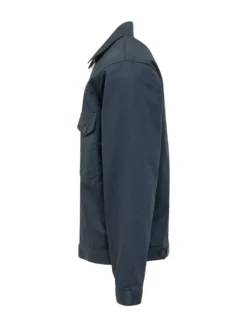 Giacca Zip-Up con Tasche Frontali in Cotone