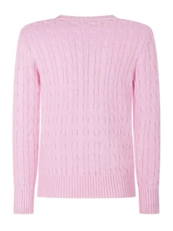 Girls Cable-Knit Cotton Sweater