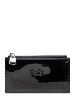 Glossy zip card holder